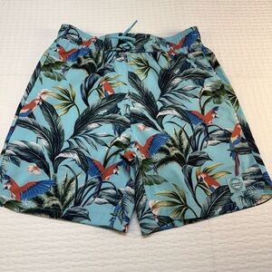 Abercrombie Kids Tropical Parrot Swim Shorts